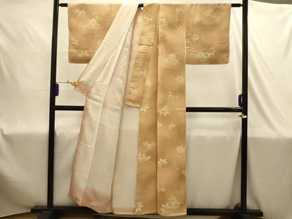 平和屋着物■上質な小紋　地紋起こし　竜田川　暈し染め　正絹　逸品　AABJ1879sx