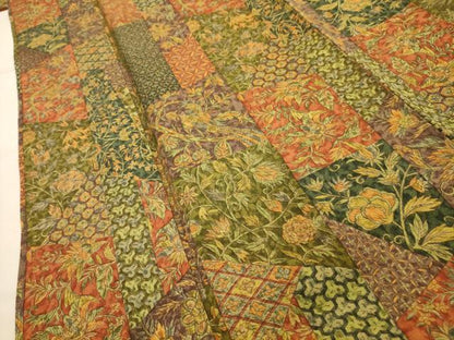 平和屋着物■上質な小紋　更紗花鳥文　正絹　逸品　AABJ1880sx