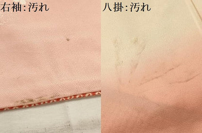 平和屋着物■豪華振袖　駒刺繍　絞り　地紙重ね花文　暈し染め　金銀彩　正絹　逸品　AABJ1884sx