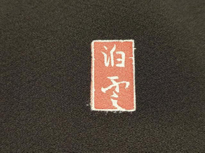 平和屋着物■豪華黒留袖　作家物　駒刺繍　花鳥文　暈し染め　金彩　正絹　逸品　AABJ1886sx