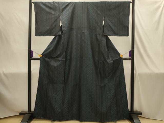平和屋着物■本場大島紬　間道　正絹　逸品　AABJ1892sx