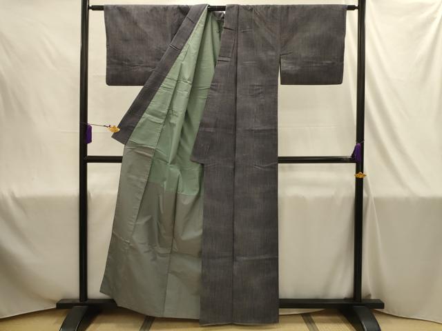 平和屋着物■上質な紬　霞文　正絹　逸品　AABJ1893sx