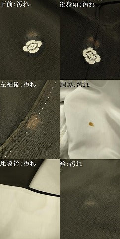 平和屋着物■豪華黒留袖　駒刺繍　松竹梅孔雀花短冊文　金彩　正絹　逸品　AABJ1894sx