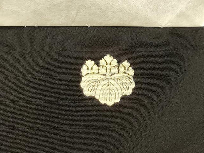 平和屋着物■豪華黒留袖　駒刺繍　人物風景文　金彩　正絹　逸品　AABJ1896sx