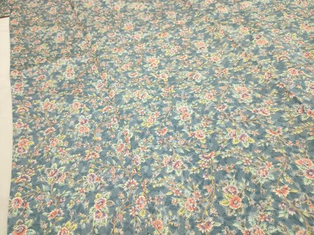 平和屋着物■上質な小紋　草花文　正絹　逸品　AABJ1901sx