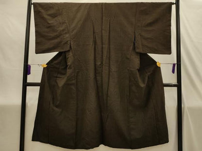 平和屋着物■男性　紬　間道　正絹　逸品　AABJ1913sx