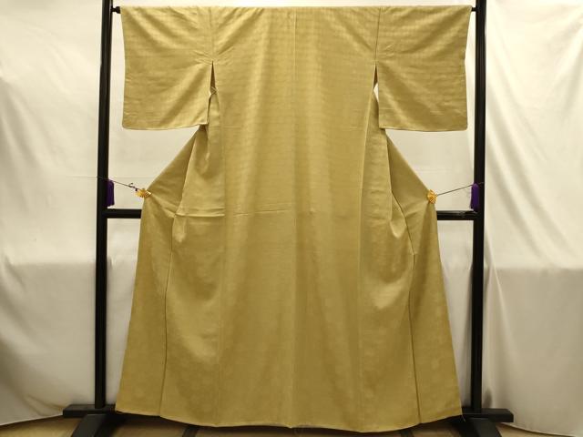 平和屋着物■上質な色無地　丸地紋　木蘭色　正絹　逸品　AABJ1914sx