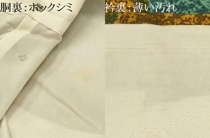 平和屋着物■本場大島紬　霞文　正絹　逸品　AABJ1928sx