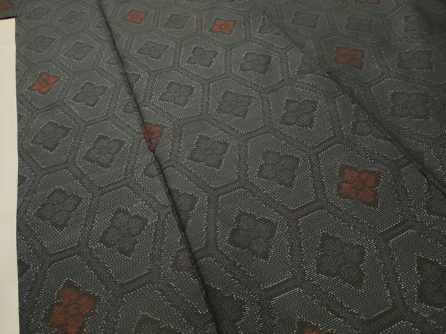 平和屋着物■本場大島紬　亀甲花文　正絹　逸品　AABJ1931sx
