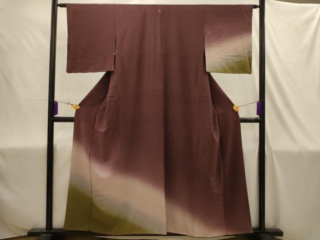 平和屋着物■訪問着　霞文　暈し染め　正絹　逸品　AABJ1934sx