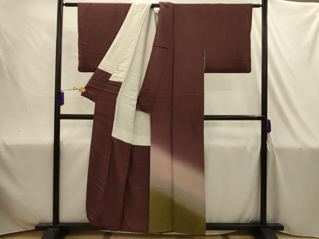 平和屋着物■訪問着　霞文　暈し染め　正絹　逸品　AABJ1934sx