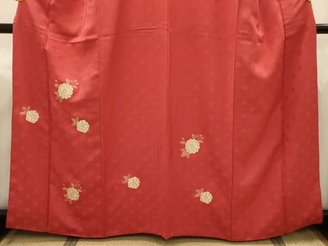 平和屋着物■訪問着　駒刺繍　舞花文　正絹　逸品　AABJ1938sx