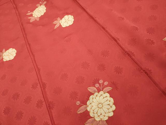 平和屋着物■訪問着　駒刺繍　舞花文　正絹　逸品　AABJ1938sx