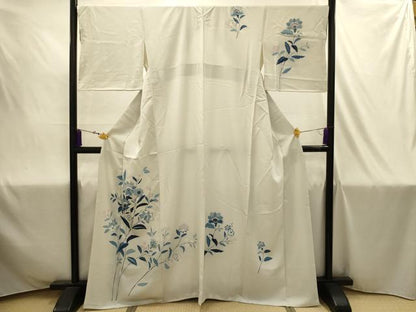 平和屋着物■訪問着　更紗花文　正絹　逸品　AABJ1939sx