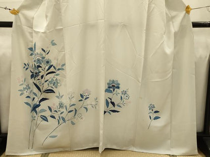 平和屋着物■訪問着　更紗花文　正絹　逸品　AABJ1939sx