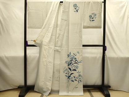 平和屋着物■訪問着　更紗花文　正絹　逸品　AABJ1939sx