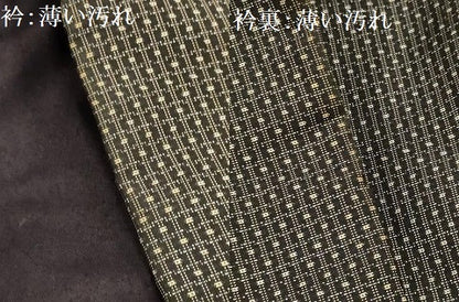 平和屋着物■男性　本場大島紬　アンサンブル　亀甲絣　正絹　逸品　AABJ1952sx