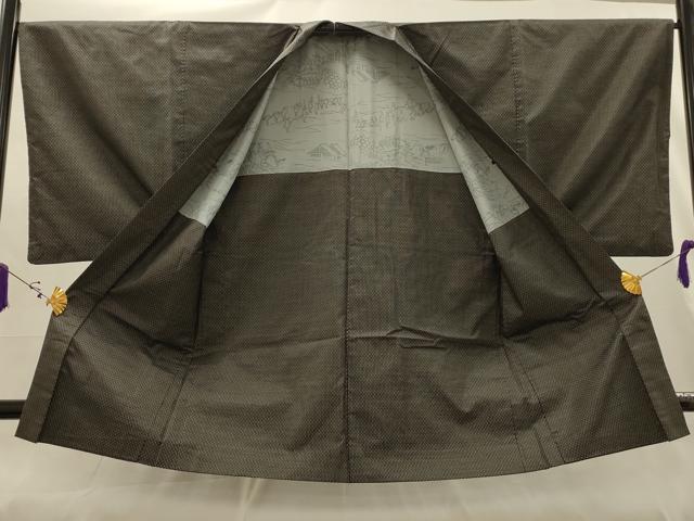 平和屋着物■男性　本場大島紬　アンサンブル　亀甲絣　正絹　逸品　AABJ1952sx