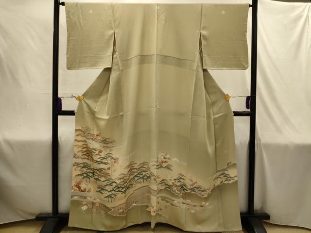 平和屋着物■豪華色留袖　作家物　刺繍　浜松文　暈し染め　金糸　正絹　逸品　AABJ1957sx