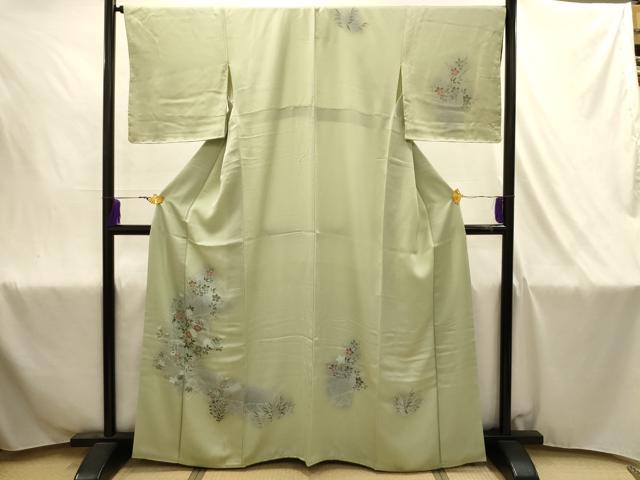 平和屋着物■訪問着　草花文　暈し染め　正絹　逸品　AABJ1983sx