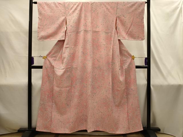 平和屋着物■上質な小紋　花唐草文　暈し染め　正絹　逸品　AABJ1989sx