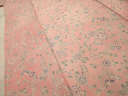 平和屋着物■上質な小紋　花唐草文　暈し染め　正絹　逸品　AABJ1989sx