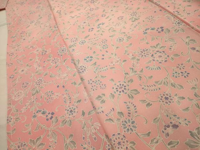 平和屋着物■上質な小紋　花唐草文　暈し染め　正絹　逸品　AABJ1989sx