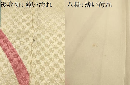平和屋着物■上質な小紋　蔓帯花文　金彩　正絹　逸品　AABJ1990sx