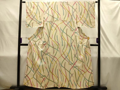 平和屋着物■上質な小紋　蔓帯花文　金彩　正絹　逸品　AABJ1990sx