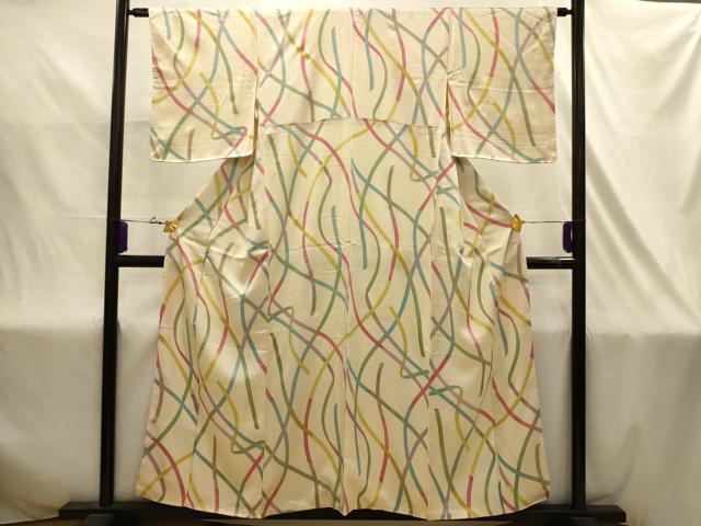 平和屋着物■上質な小紋　蔓帯花文　金彩　正絹　逸品　AABJ1990sx