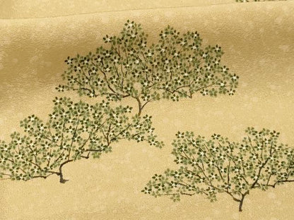平和屋着物■上質な小紋　草花文　正絹　逸品　AABJ1994sx