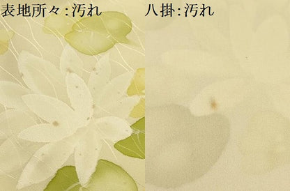 平和屋着物■訪問着　蓮　暈し染め　正絹　逸品　AABJ2002sx