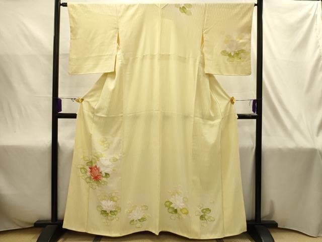 平和屋着物■訪問着　蓮　暈し染め　正絹　逸品　AABJ2002sx