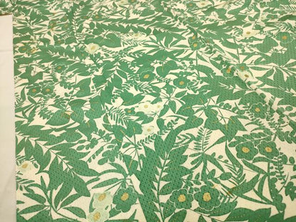 平和屋着物■上質な小紋　草花文　金彩　正絹　逸品　AABJ2016sx
