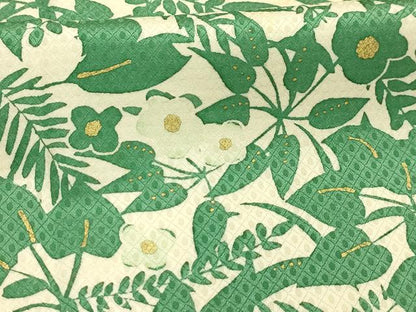 平和屋着物■上質な小紋　草花文　金彩　正絹　逸品　AABJ2016sx
