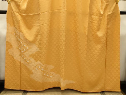 平和屋着物■色留訪問着　絞り　青海波　正絹　逸品　AABJ2019sx