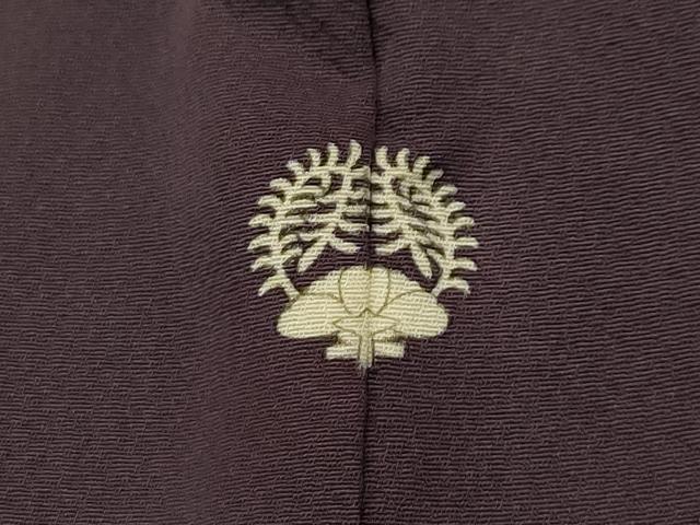 平和屋着物■豪華色留袖　色無地　風景地紋　紅消鼠色　正絹　逸品　AABJ2020sx