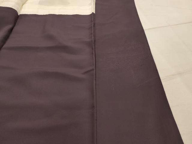 平和屋着物■豪華色留袖　色無地　風景地紋　紅消鼠色　正絹　逸品　AABJ2020sx