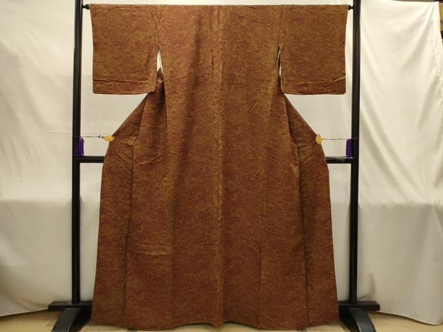 平和屋着物■上質な小紋　霞文　正絹　逸品　AABJ2022sx