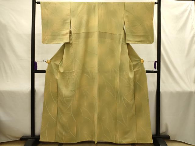 平和屋着物■上質な小紋　草花文　地紋起こし　暈し染め　正絹　逸品　AABJ2024sx