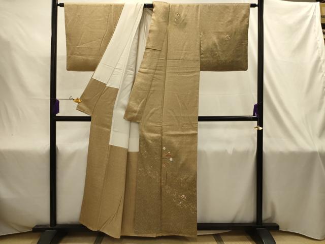 平和屋着物■訪問着　駒刺繍　宝尽くし　暈し染め　金銀彩　正絹　逸品　AABJ2027sx