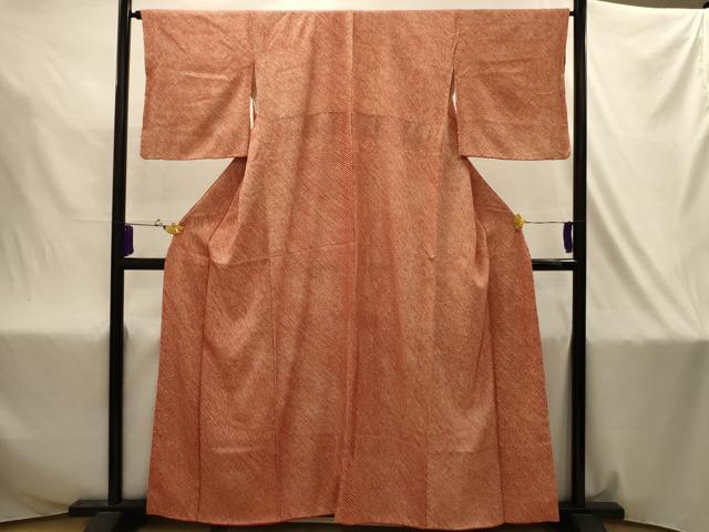 平和屋着物■大変加工の良い総絞り小紋　正絹　逸品　AABJ2029sx