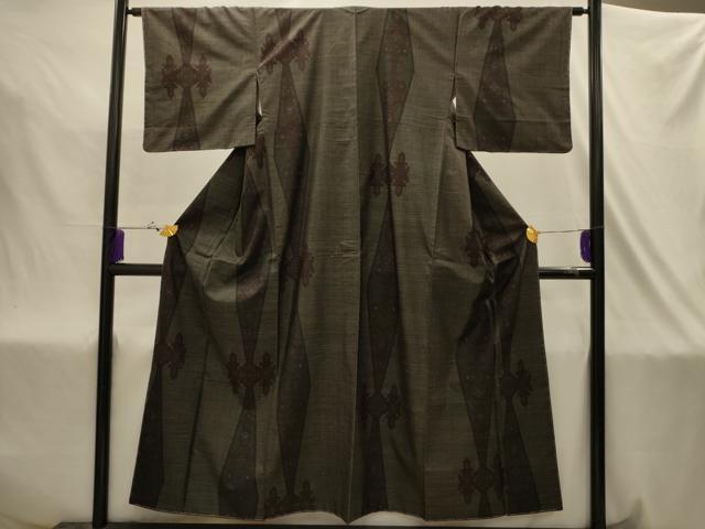 平和屋着物■本場大島紬　7マルキ　飾花文　正絹　逸品　AABJ2030sx