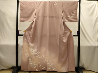 平和屋着物■訪問着　飛鶴文　暈し染め　正絹　逸品　AABJ2033sx