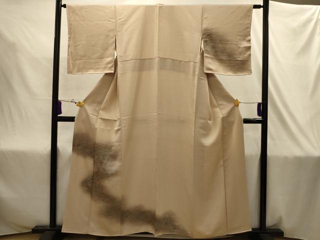 平和屋着物■訪問着　芝草文　暈し染め　正絹　逸品　AABJ2034sx