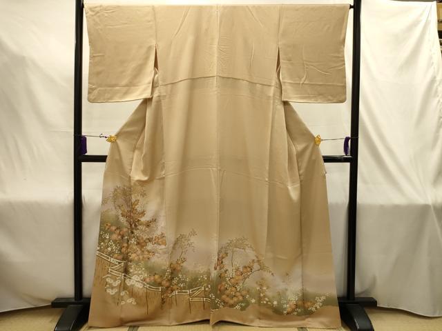 平和屋着物■豪華色留袖　刺繍　草花文　暈し染め　金銀糸　正絹　逸品　AABJ2040sx