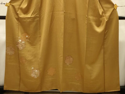 平和屋着物■訪問着　刺繍　流水雪輪花文　金彩　金銀糸　正絹　逸品　AABJ2043sx