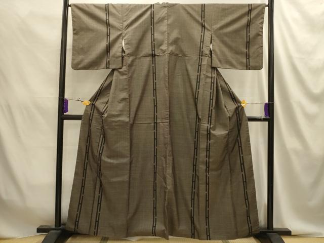 平和屋着物■本場大島紬　7マルキ　間道　正絹　逸品　AABJ2066sx