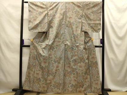 平和屋着物■本場大島紬　亀甲花文　正絹　逸品　AABJ2076sx