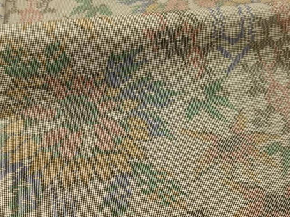 平和屋着物■本場大島紬　亀甲花文　正絹　逸品　AABJ2076sx